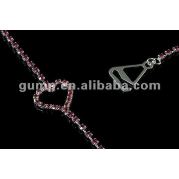 Liebhaber Herz Rhinestone BH Strap (GBRD0122)